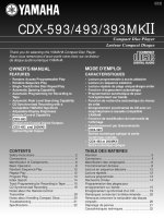 Yamaha CDX-393_Mk2 - Owners Manual